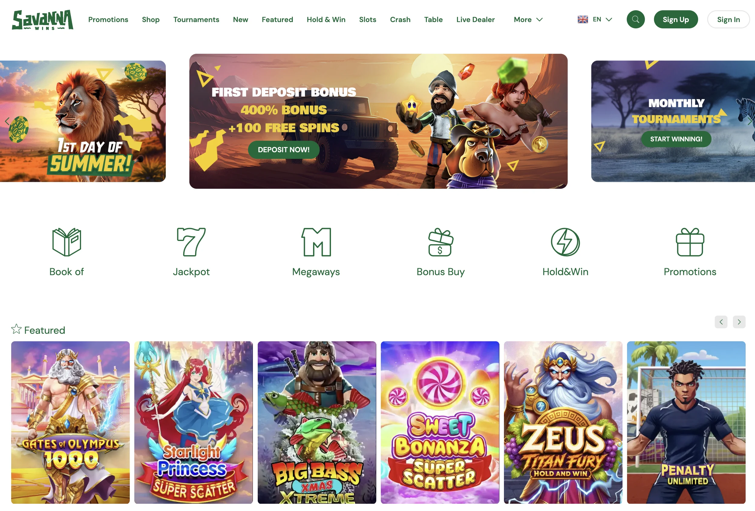 Savanna Wins Casino Review